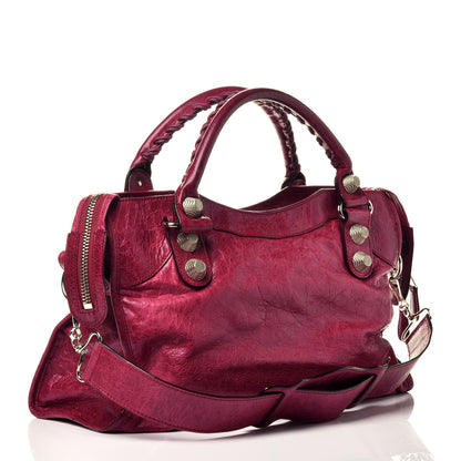 Balenciaga Agneau Giant 21 Silver Hardware City Pourpre 4 of 10