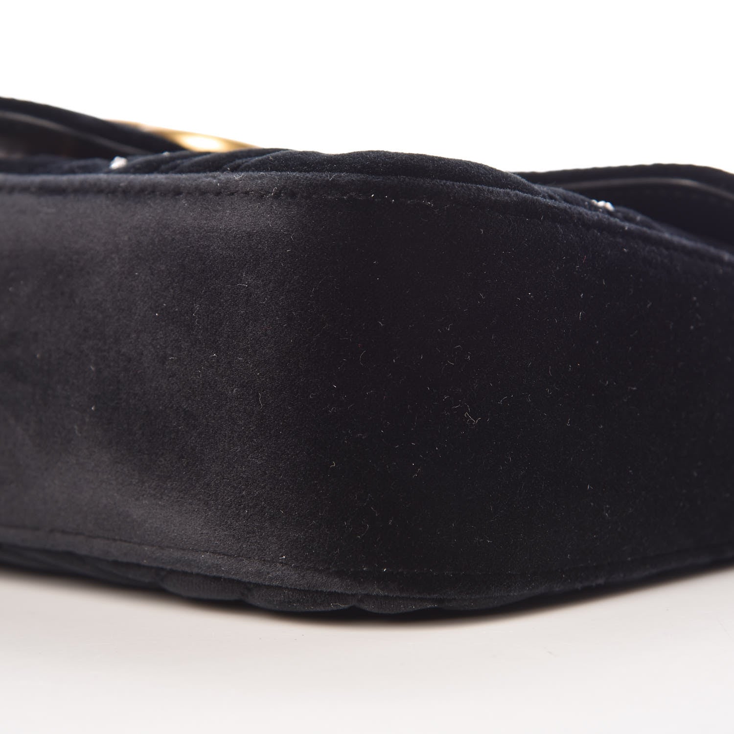 Gucci Velvet Matelasse Marquise Crystals Embroidered Small GG Marmont Shoulder Bag Black 6 of 10
