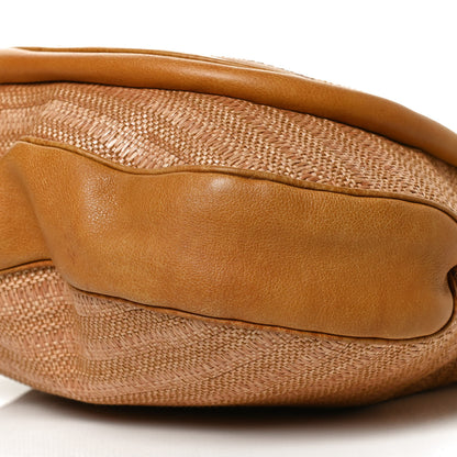 Gucci Libeccio Raffia Large New Pelham Shoulder Bag Light Brown 11 of 15