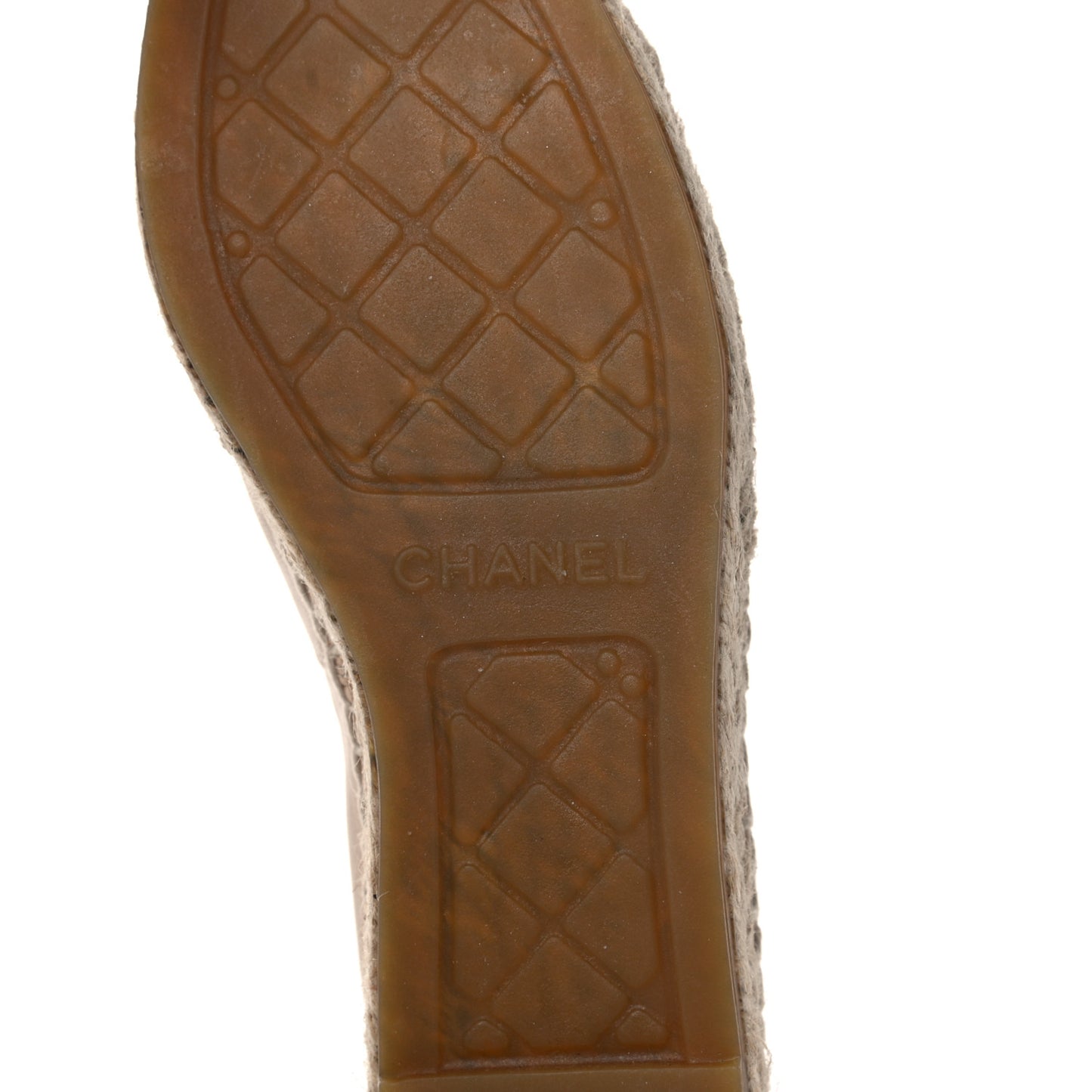Lambskin CC Espadrilles 35 Beige Black