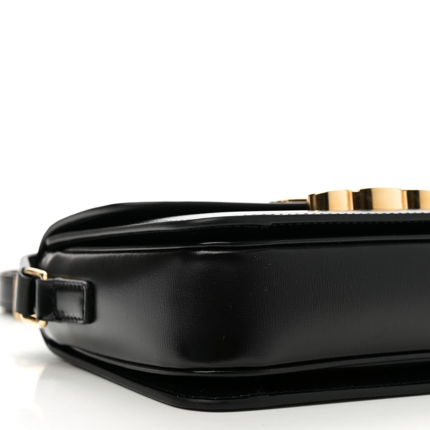 Celine Shiny Calfskin Teen Triomphe Black 8 of 9