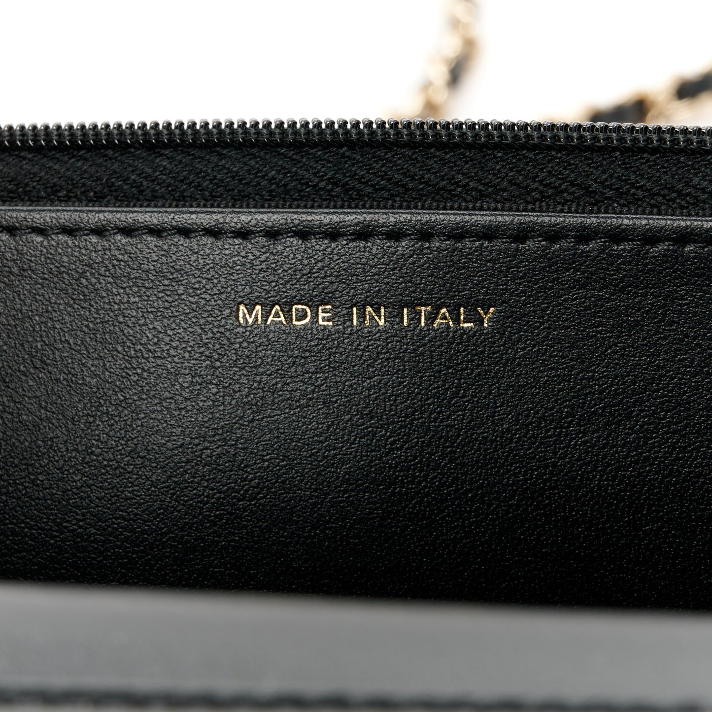 Tweed Quilted Wallet On Chain WOC Black Ecru White