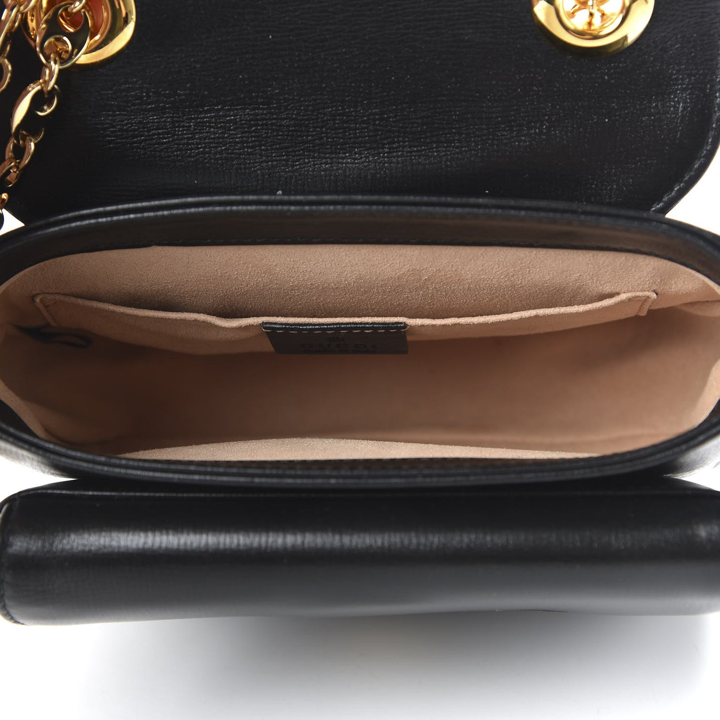 Azalea Calfskin Mini Marina Chain Shoulder Bag Black