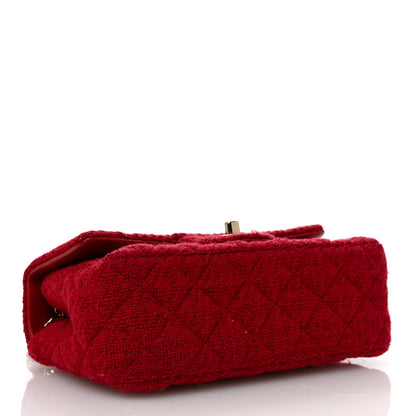Chanel Tweed Quilted Mini Rectangular Flap Red 4 of 10