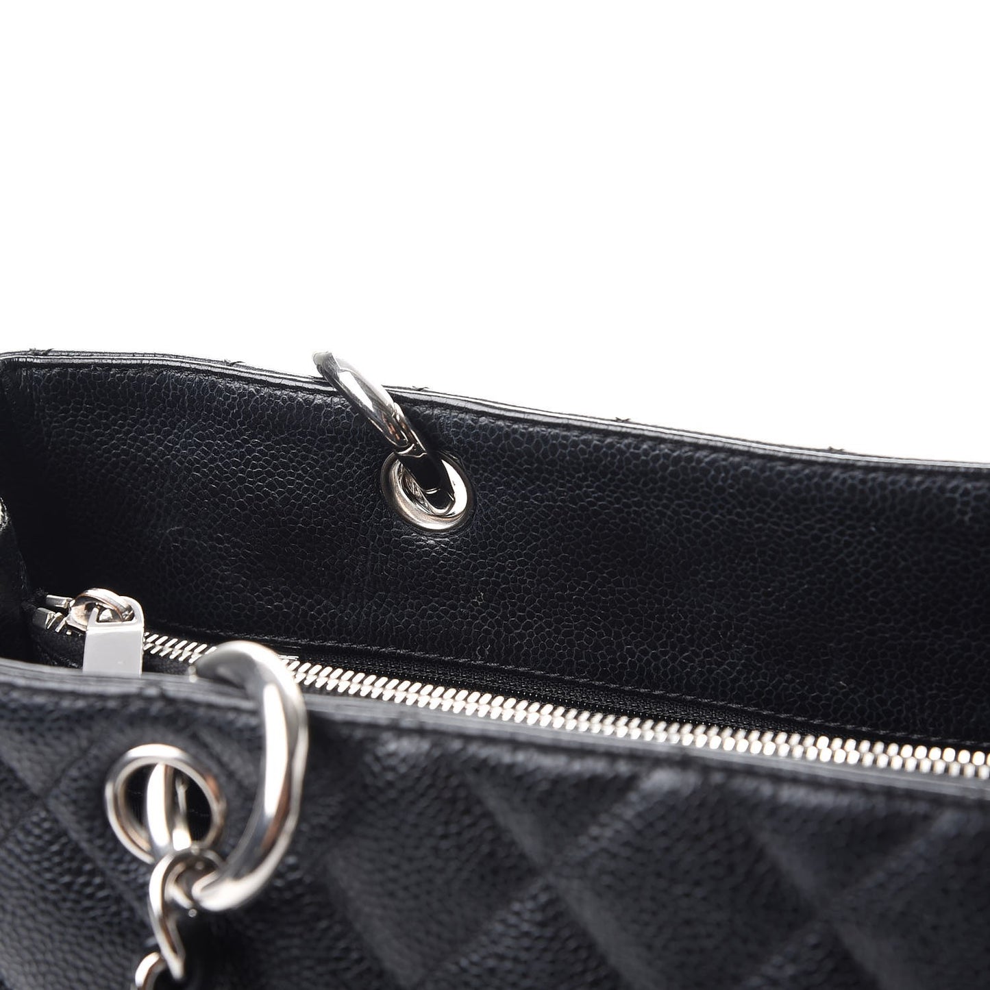Caviar Quilted Grand Shopping Tote GST Black