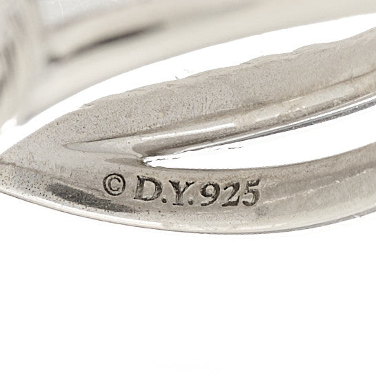 Sterling Silver Diamond Pave 7mm Infinity Ring 48 4.5