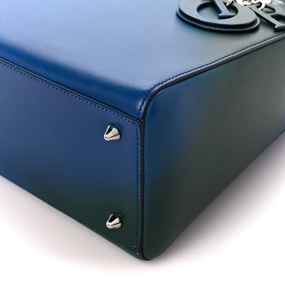 Christian Dior Box Calfskin Gradient Medium Lady Dior Purple Blue Green 10 of 11