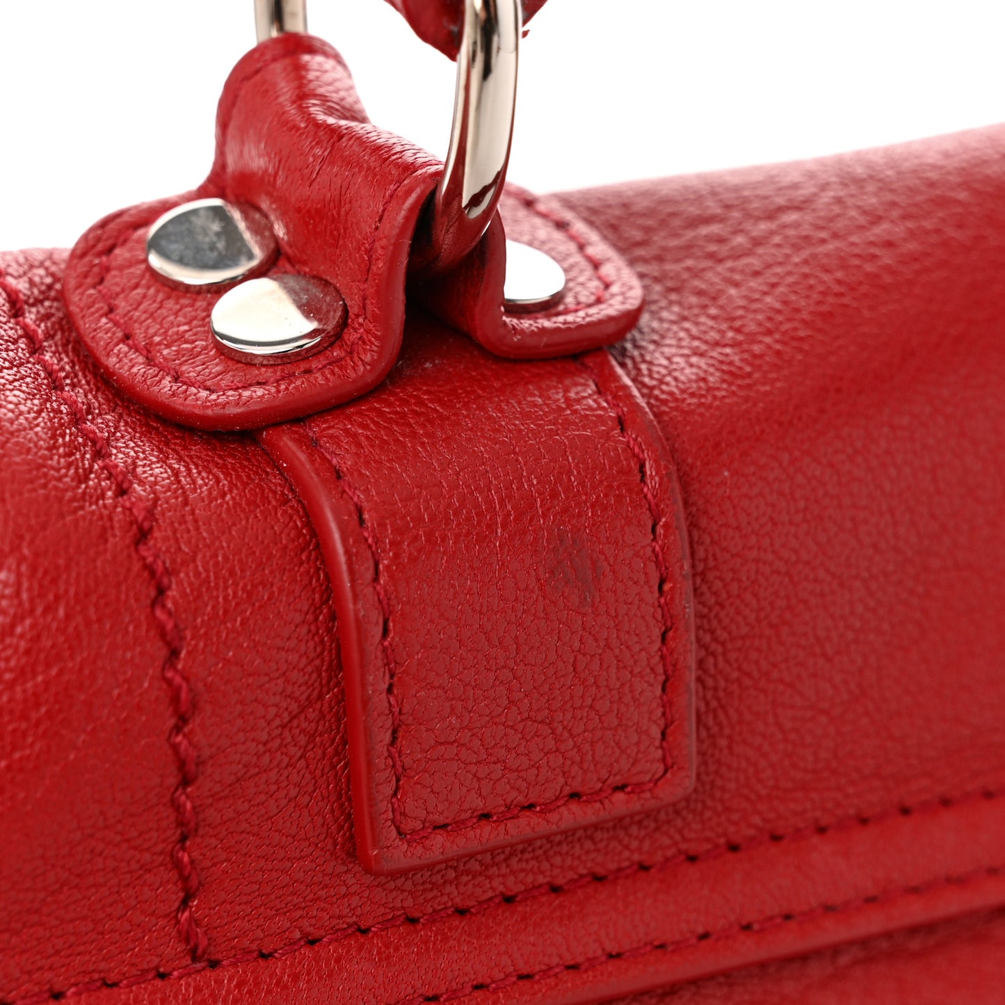 Lambskin Tiny PS1 Satchel Red
