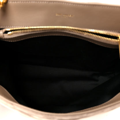 Saint Laurent Suede Y Quilted Monogram Medium Loulou Chain Satchel Taupe 5 of 11