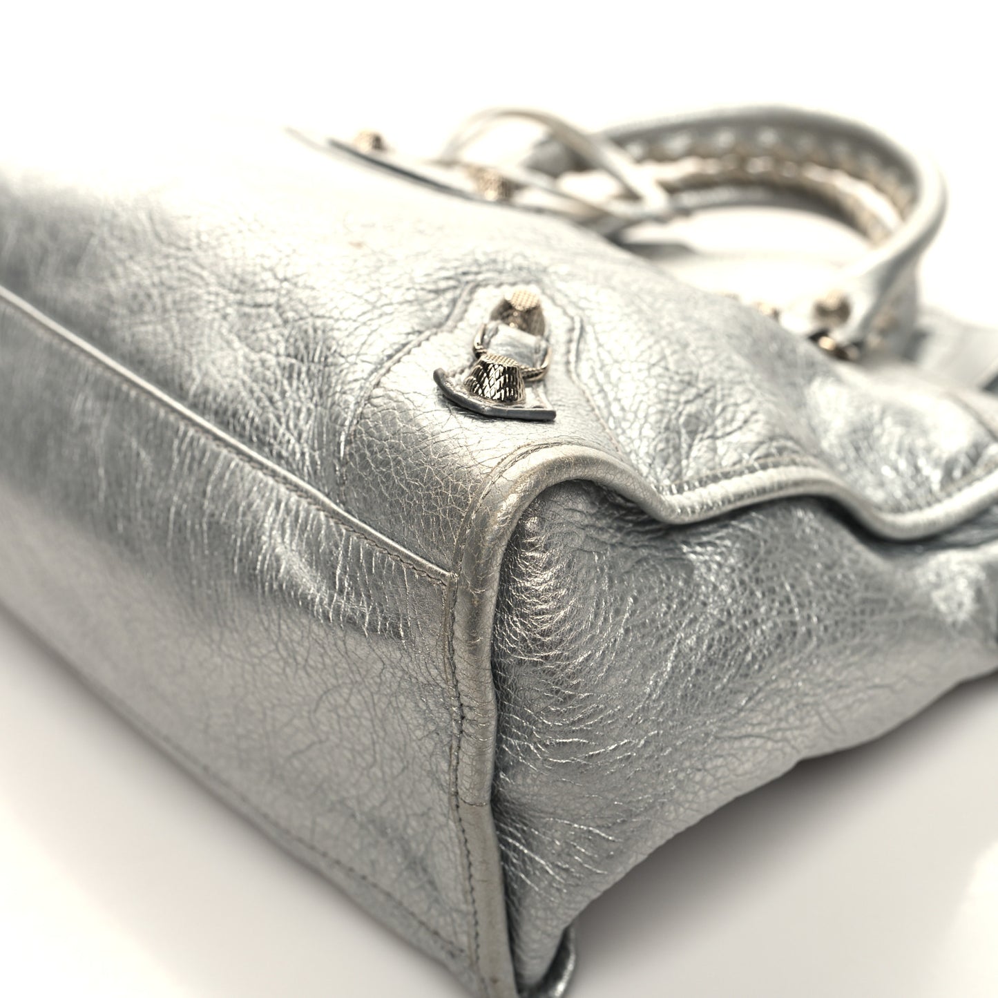 Metallic Agneau Giant 12 Silver Hardware City Gris Aluminum