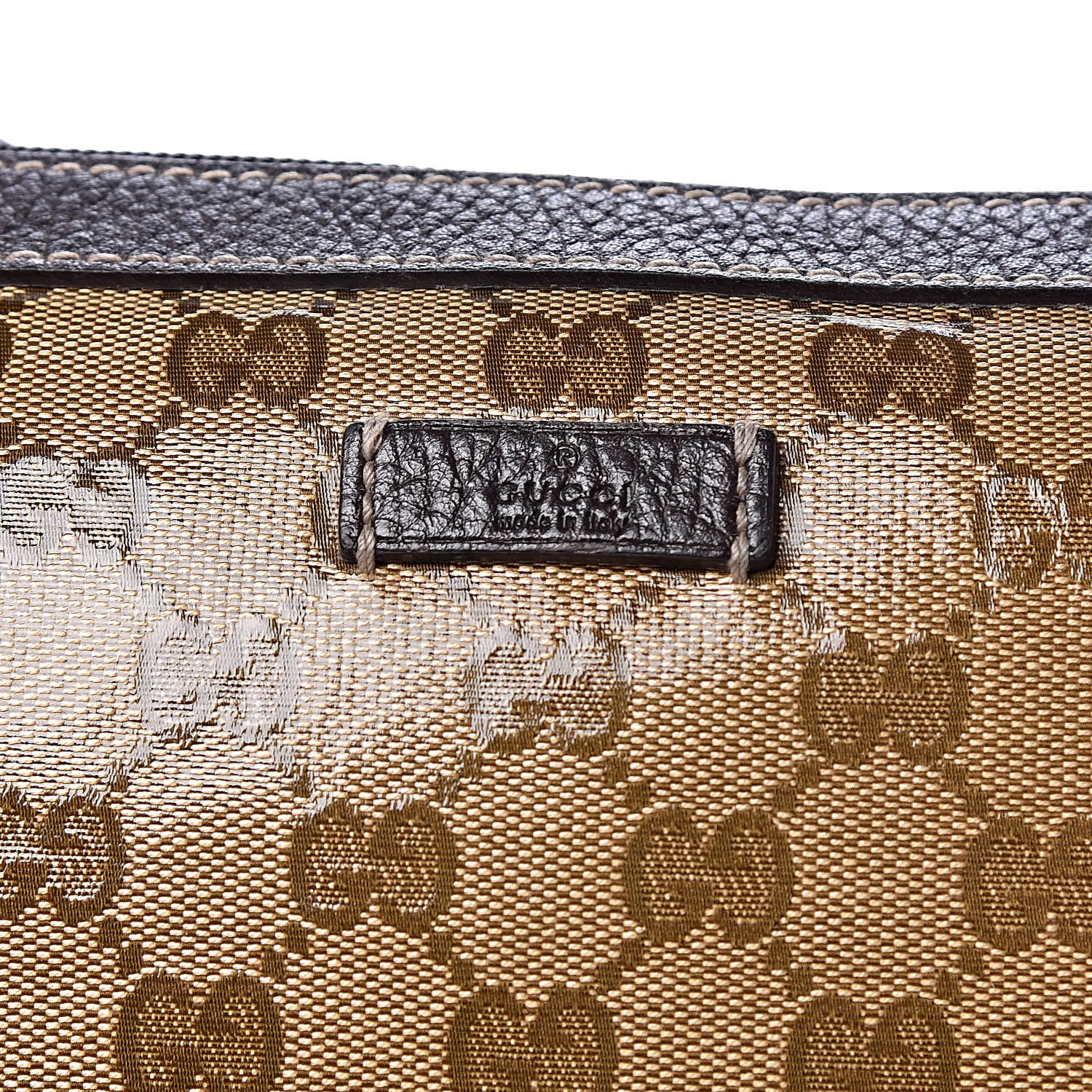Gucci Crystal Monogram Medium Half Moon Hobo Dark Brown 9 of 11