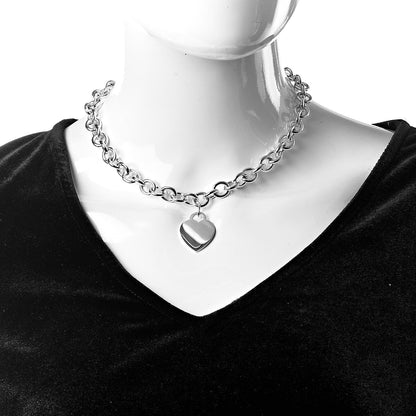 Tiffany Sterling Silver Heart Tag Necklace 2 of 5