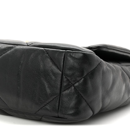 Chanel Goatskin Quilted Medium Chanel 19 Flap Black 10 of 11