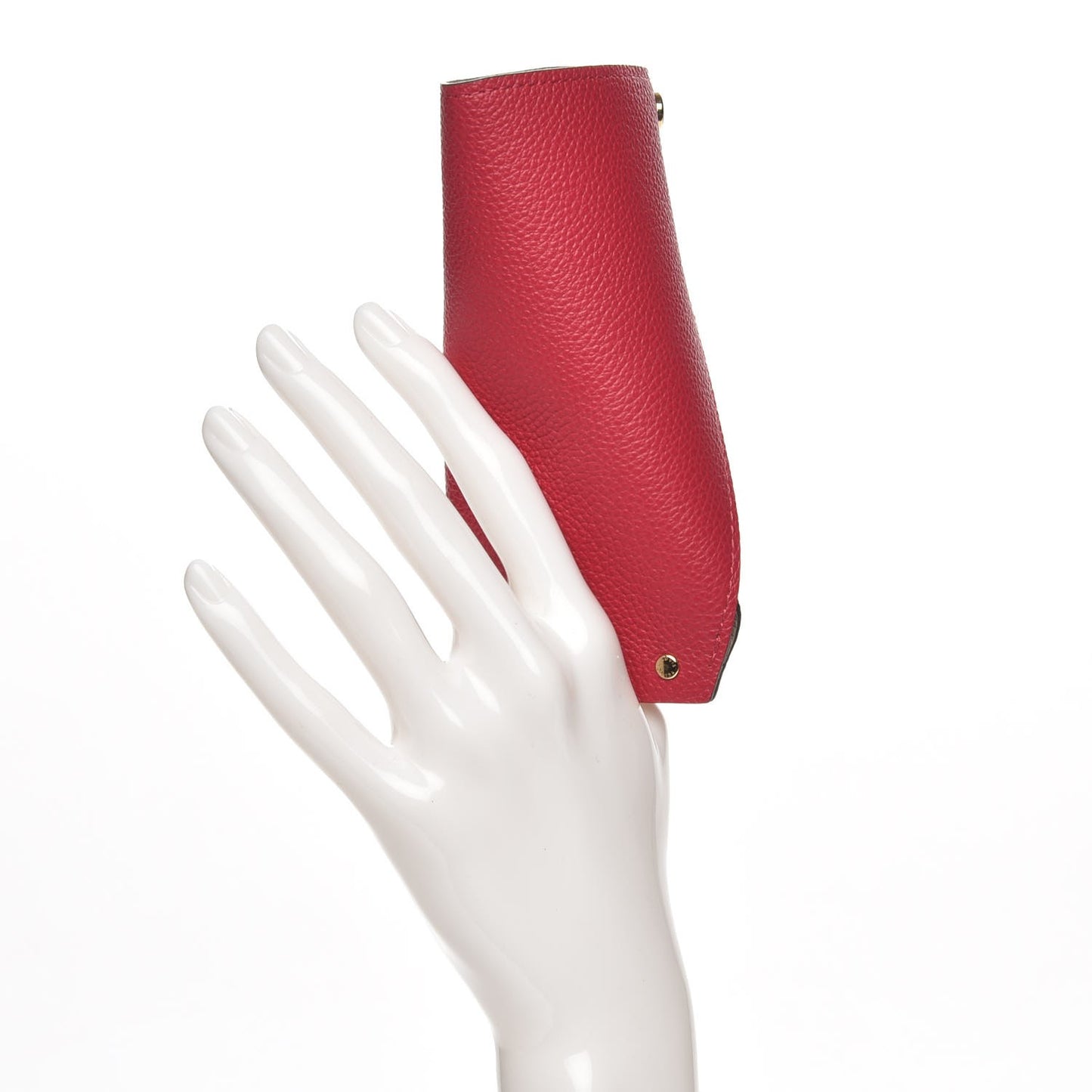 Calfskin Berlingot Key Holder Fuchsia