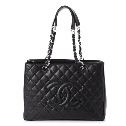 Chanel Caviar Quilted Grand Shopping Tote GST Black 1 of 7