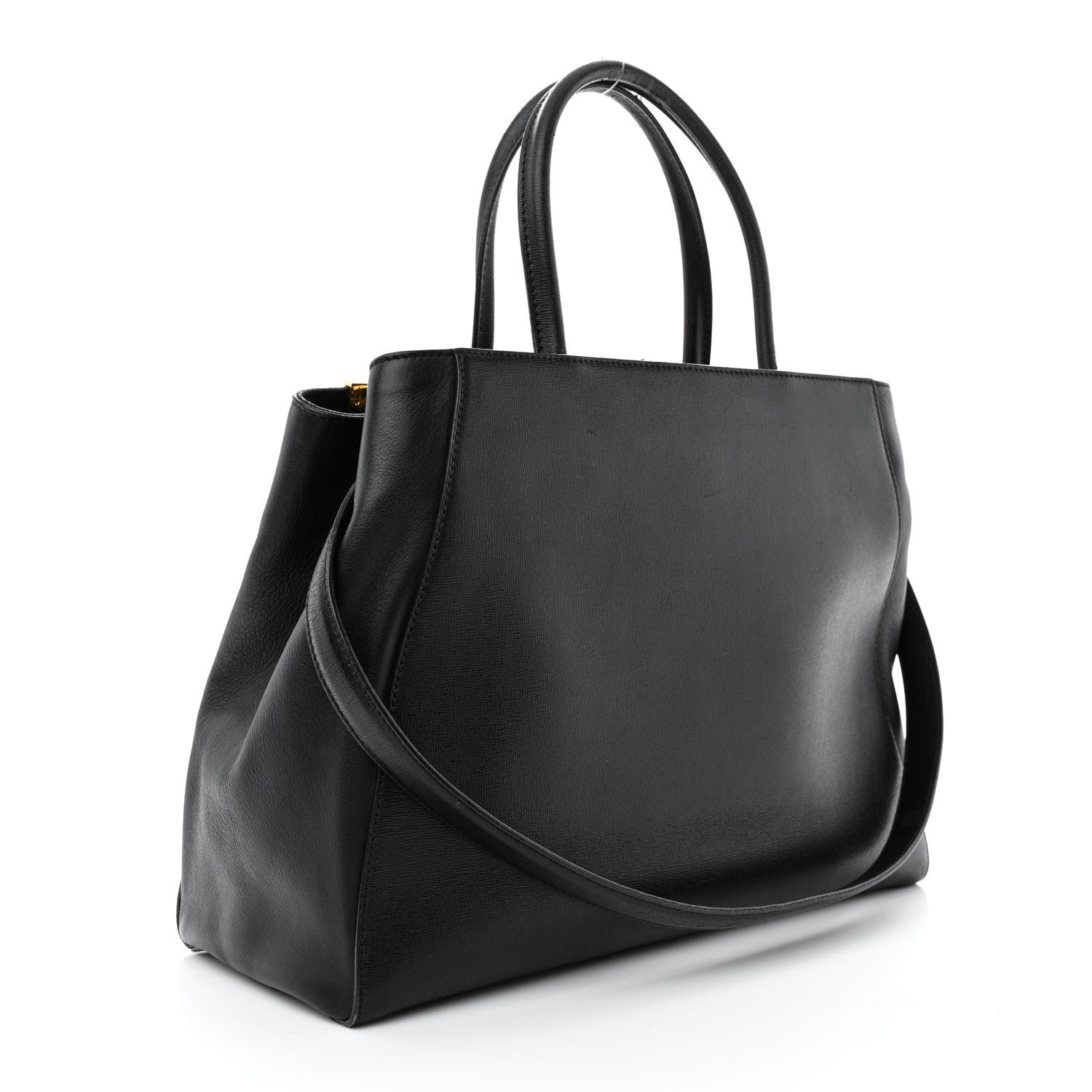 Fendi Vitello Elite Regular 2Jours Tote Black 3 of 14