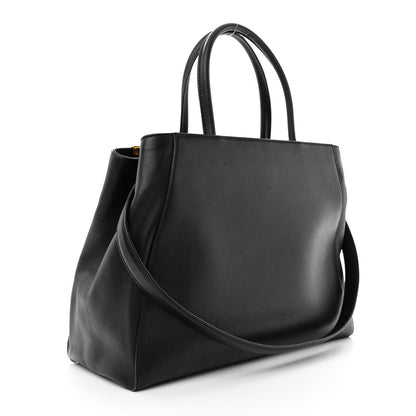 Fendi Vitello Elite Regular 2Jours Tote Black 3 of 14