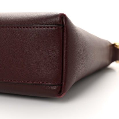 Burberry Horseferry Check Small Chichester Crossbody Clutch Bag Burgundy 9 of 10