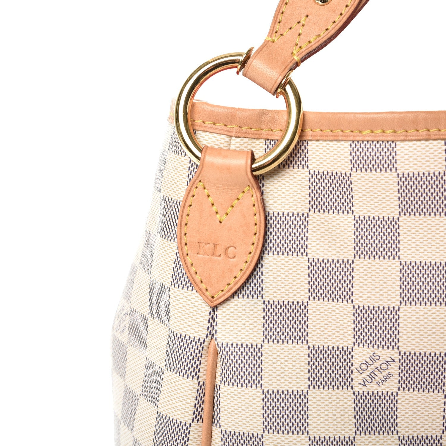 Louis Vuitton Damier Azur Delightful MM Pink 9 of 14
