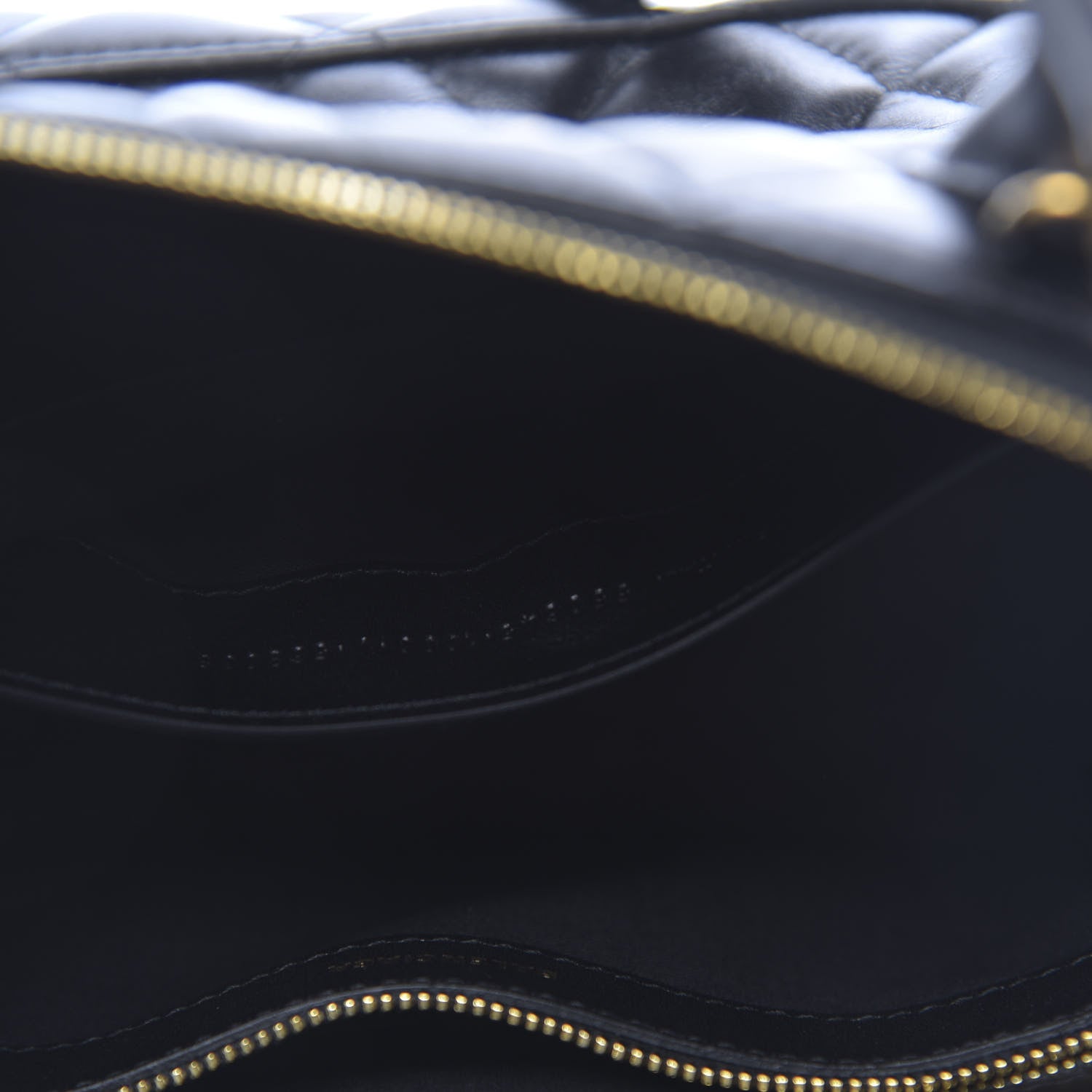 Balenciaga Nappa Calfskin Quilted Small Ville Top Handle Bag Black 7 of 10