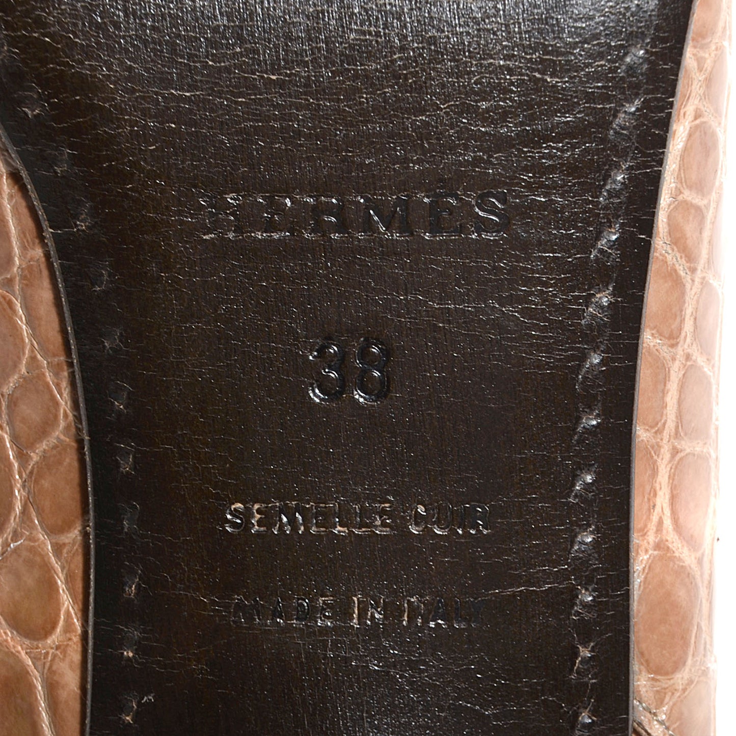 Alligator Marlene Pumps 38 Ficelle