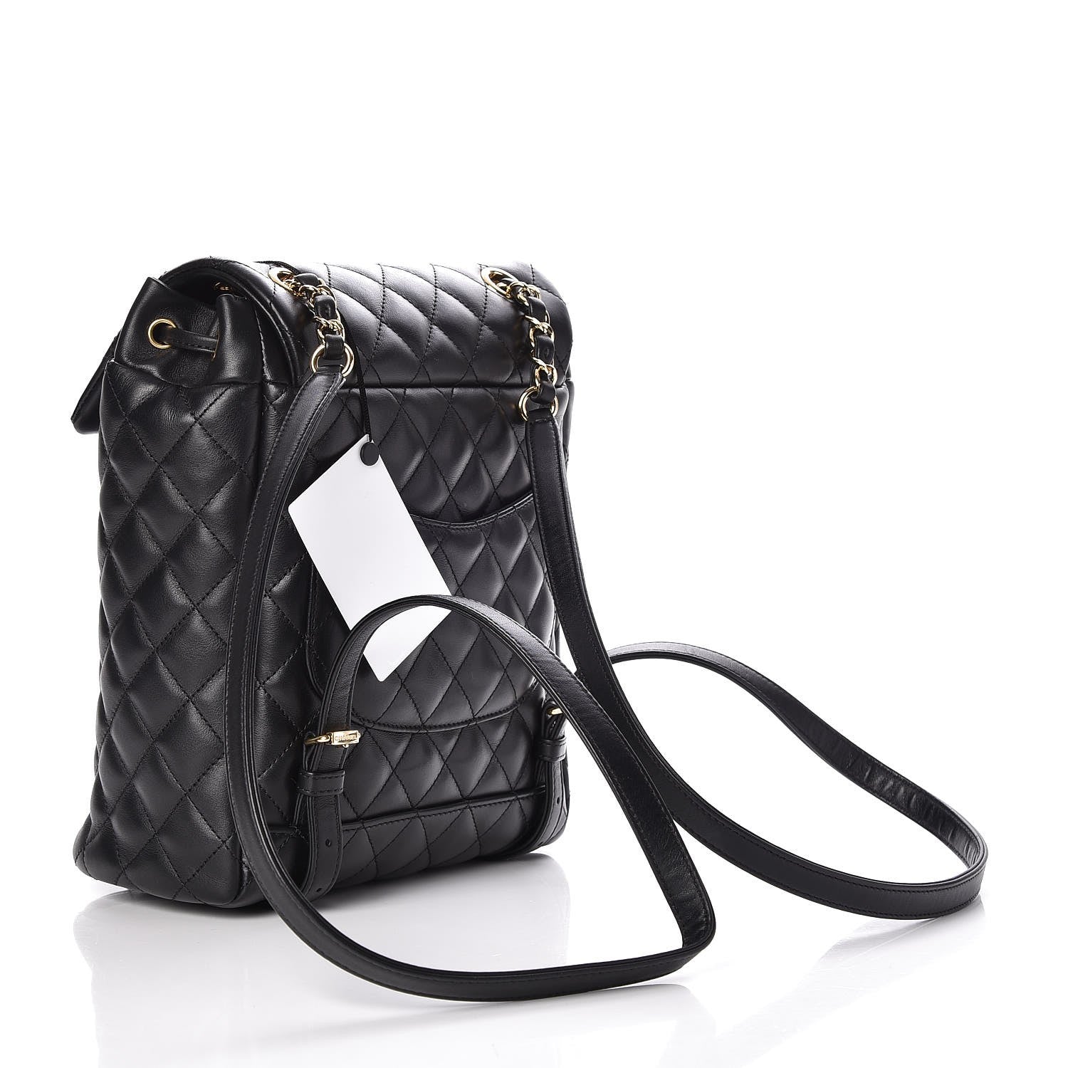Chanel Lambskin Quilted Small Urban Spirit Backpack Black 3 of 8