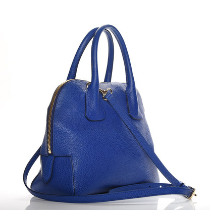 Burberry London Grainy Calfskin Small Greenwood Bowling Bag Brilliant Blue 4 of 9