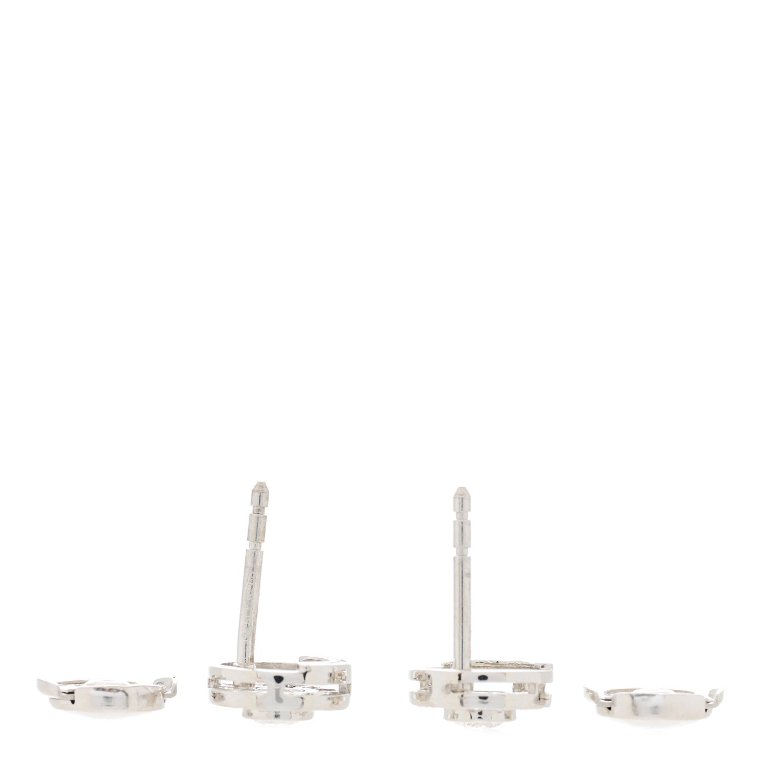 Tiffany Platinum Diamond .53ctw Large Circlet Earrings 2 of 3