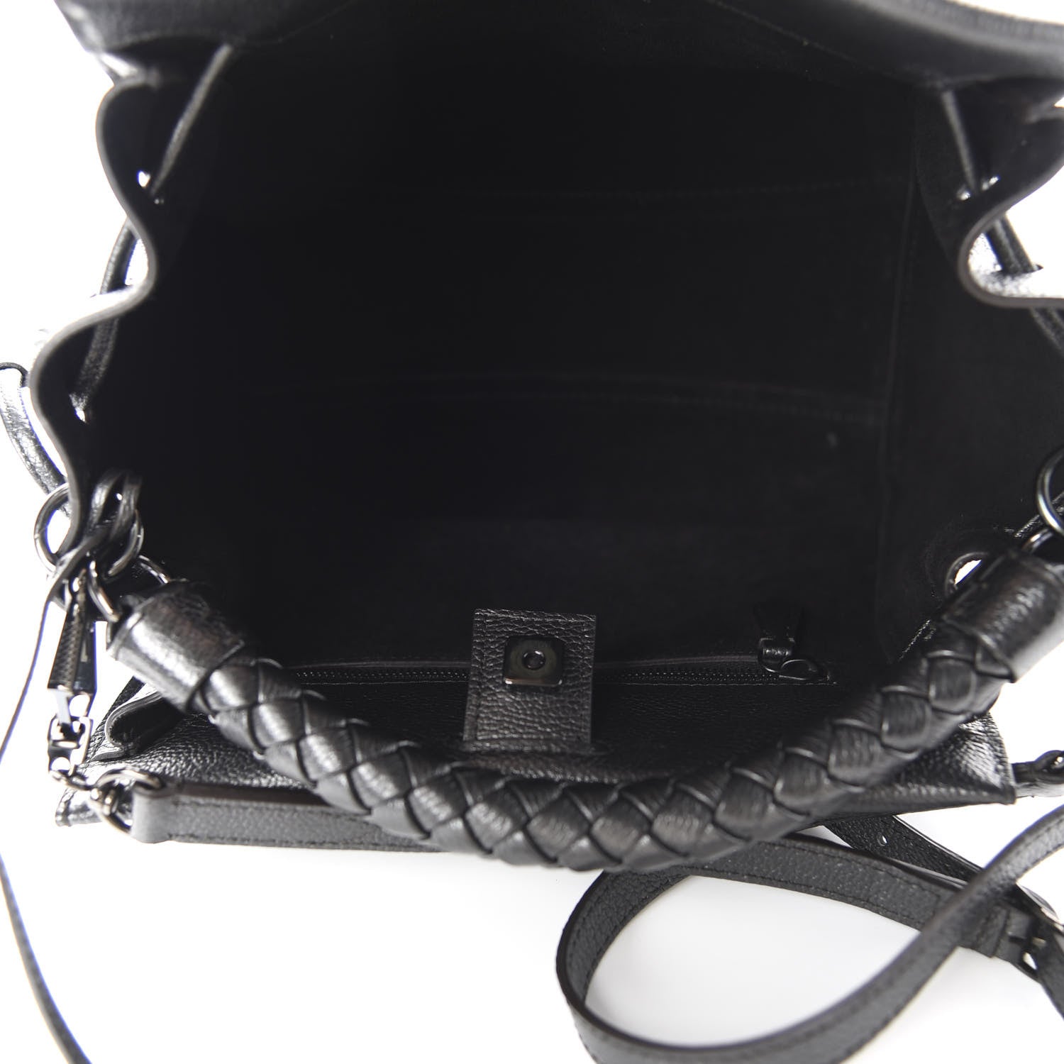 Mulberry Metallic Heavy Grain Small Iris Tote Black 5 of 14