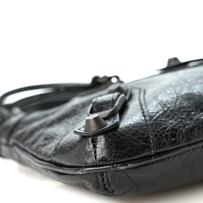 Balenciaga Agneau Arena Classic Hardware Le City Pouch On Strap Black 9 of 10