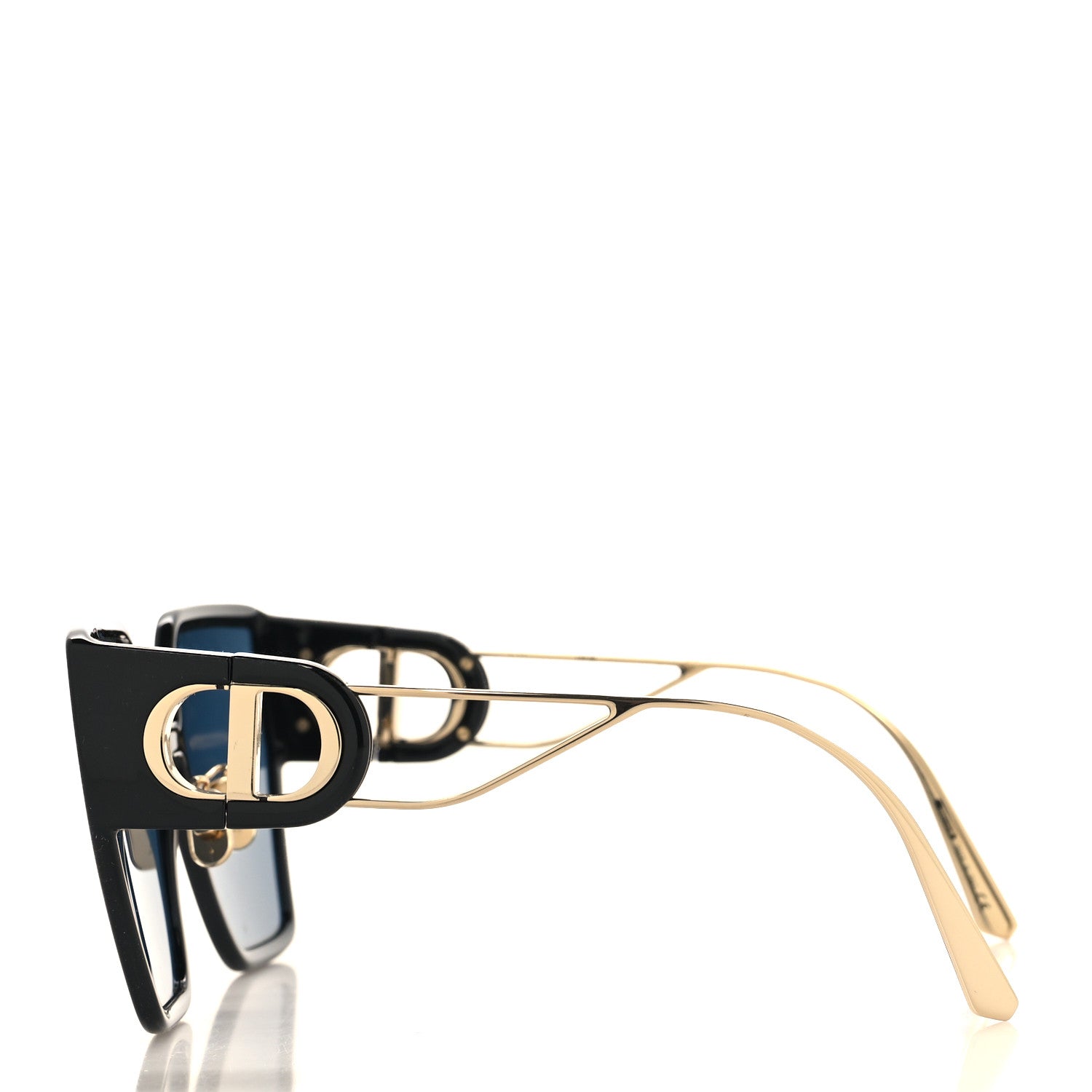 Christian Dior Rectangular 30 Montaigne Sunglasses Black 3 of 8
