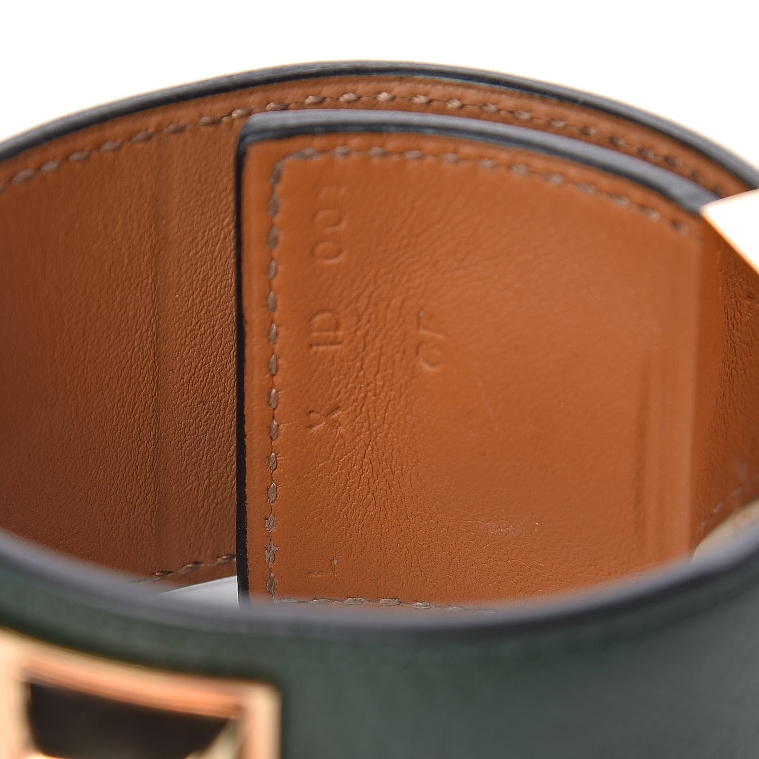 Hermes Epsom Collier de Chien CDC Bracelet L Vert Anglais 5 of 6