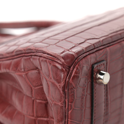 Hermes Matte Niloticus Crocodile Birkin 30 Rouge H 11 of 17