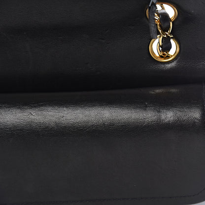 Chanel Lambskin Quilted Medium Double Flap Black 13 of 18