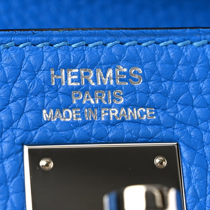 Hermes Taurillon Clemence Kelly Retourne 35 Bleu Hydra 6 of 13