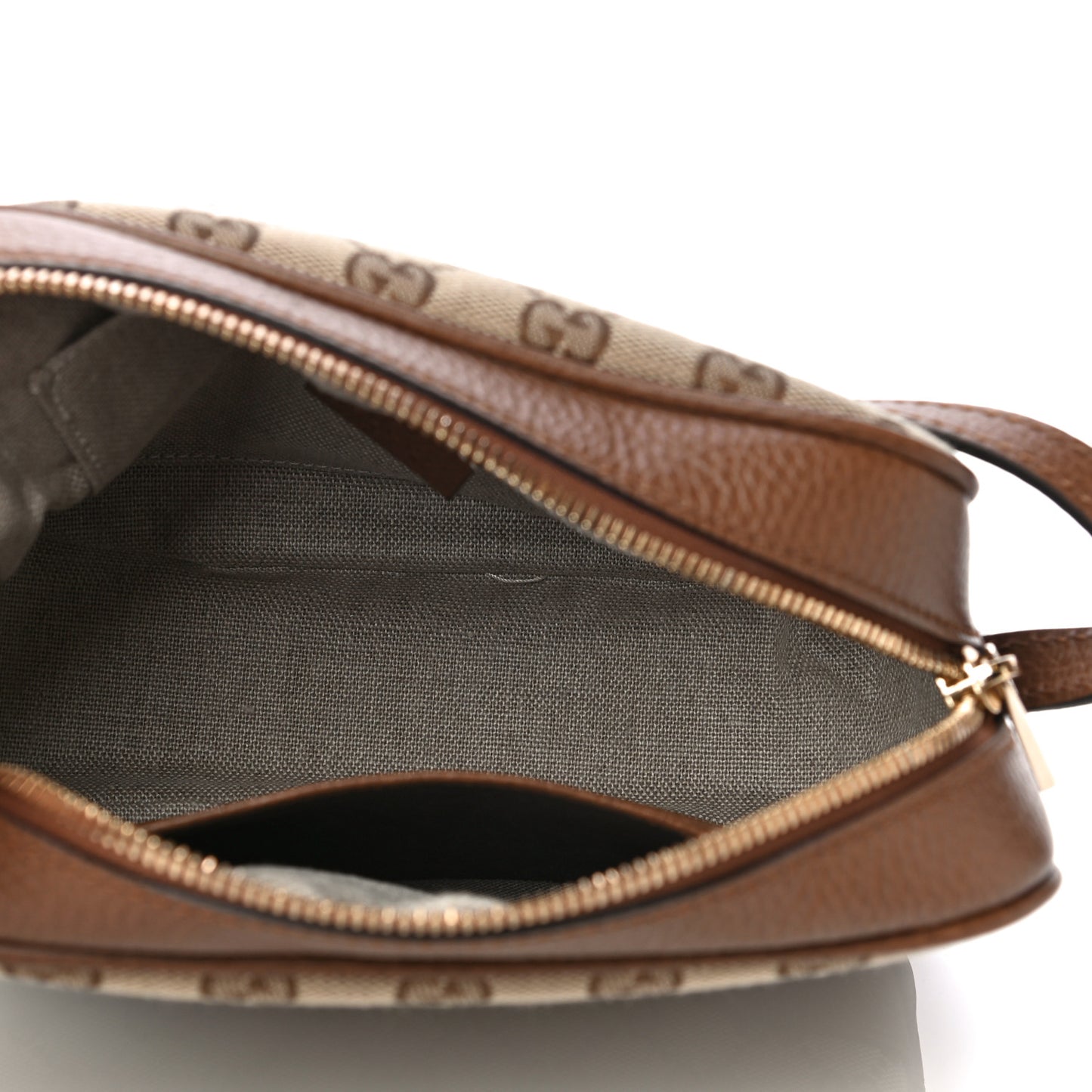 Monogram Mini Bree Messenger Bag Beige Tabacco