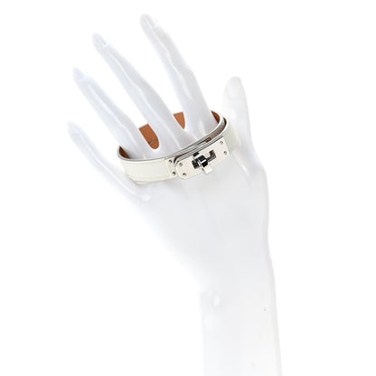 Hermes Swift Kelly Double Tour Bracelet T3 White 2 of 5