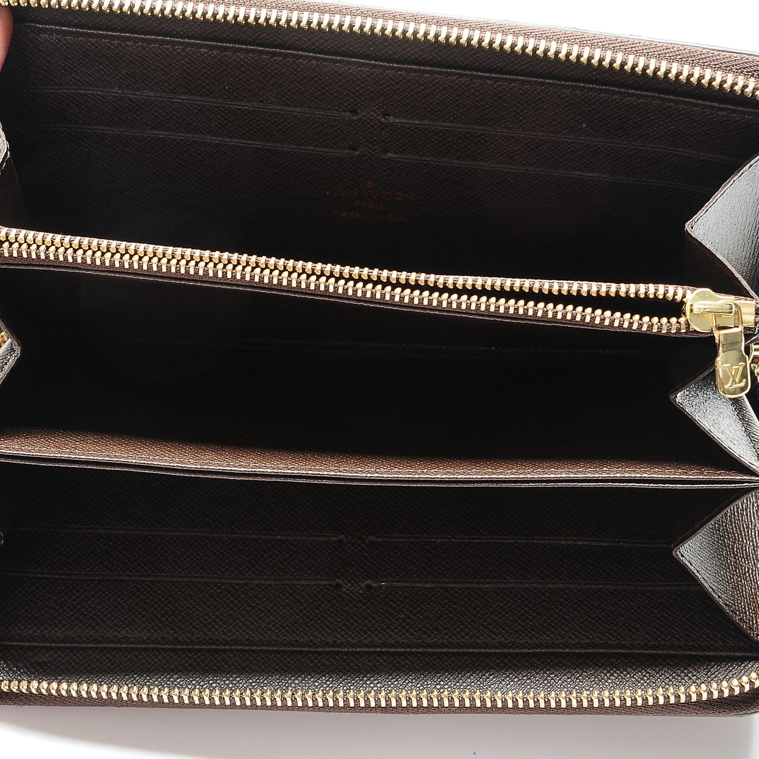Louis Vuitton Damier Ebene Zippy Wallet 5 of 6