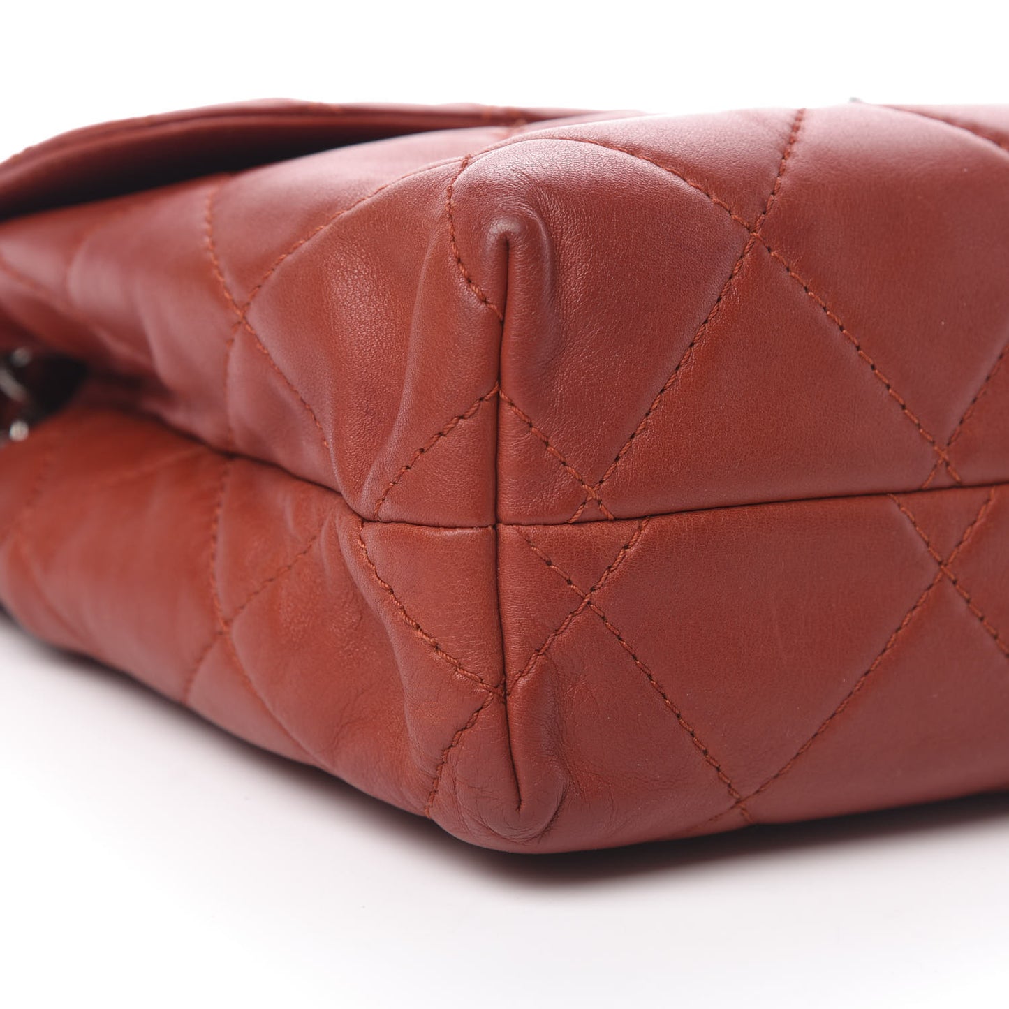 Calfskin Quilted In the Business Flap Bag Red