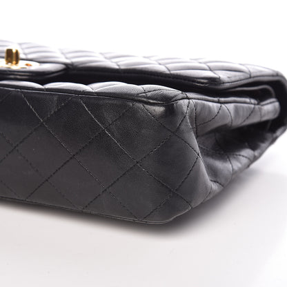 Chanel Lambskin Quilted Medium Double Flap Black 12 of 12