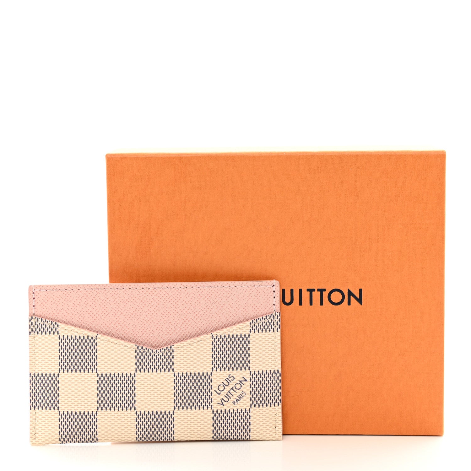 Louis Vuitton Damier Azur Daily Card Holder Rose Ballerine 7 of 7