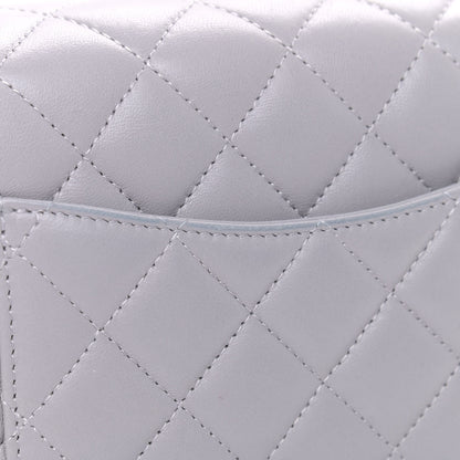 Chanel Lambskin Quilted Mini Rectangular Flap Grey 8 of 12