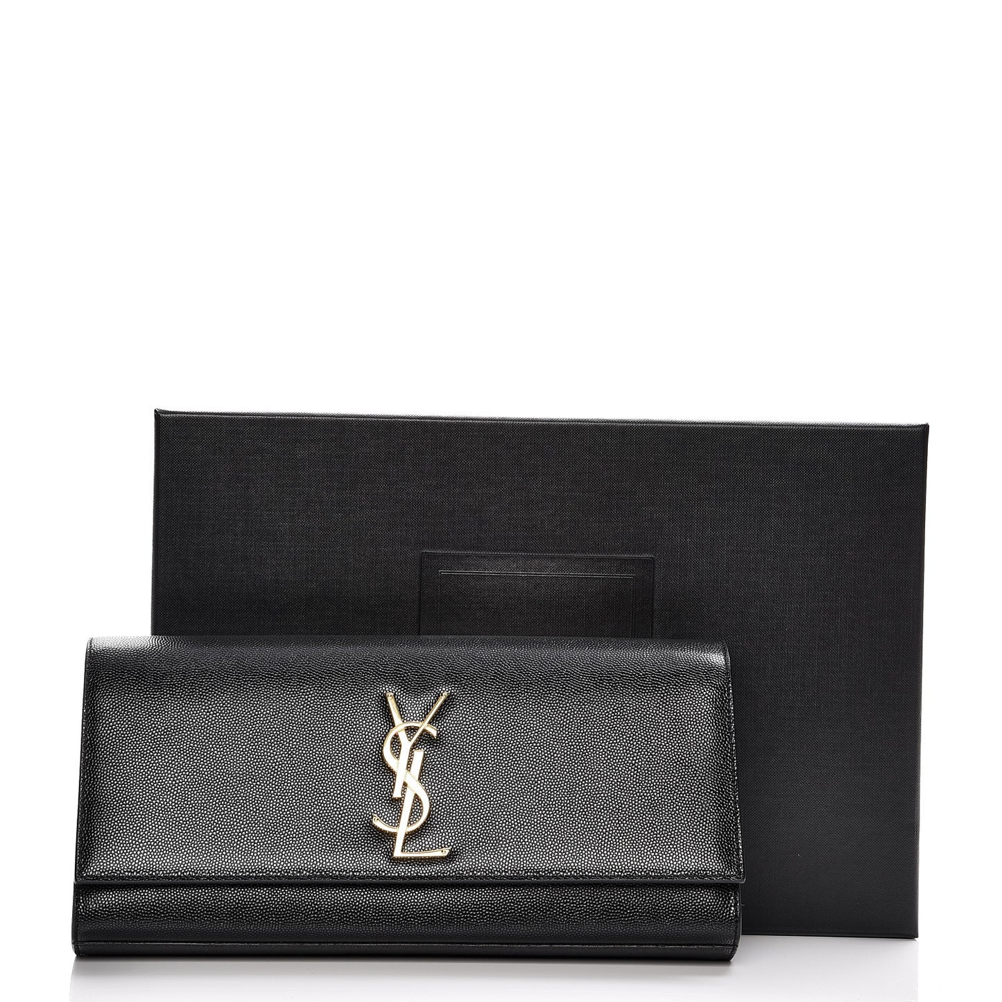 Grain De Poudre Monogram Cassandre Clutch Black