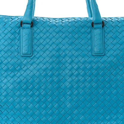 Bottega Veneta Nappa Intrecciato Maxi Convertible Tote Turquoise 9 of 11
