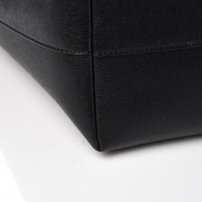 Fendi Vitello Elite Cuoio Monster Buggies Medium Roll Tote Black Multicolor Blue Cobalto 9 of 11