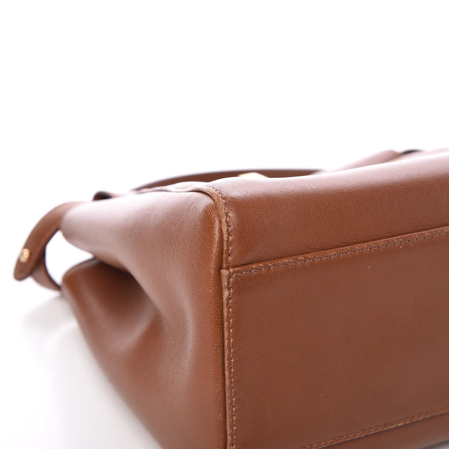 Fendi Nappa Mini Peekaboo Iconic Satchel Corteccia 9 of 15