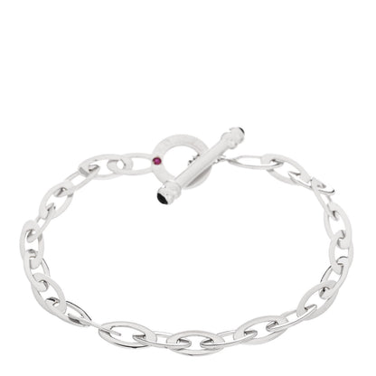 Roberto Coin 18K White Gold Chic and Shine Oval Link Bracelet 1 of 3