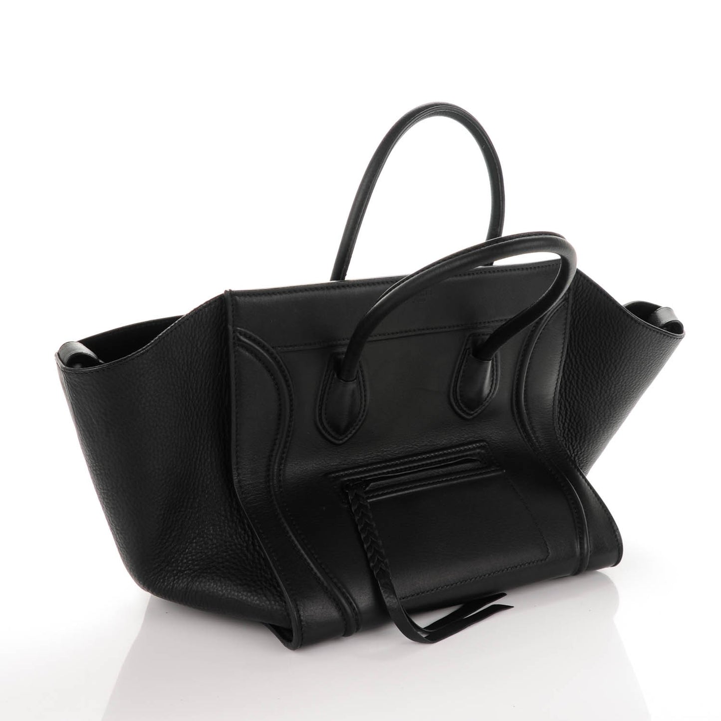 Supple Calfskin Medium Phantom Luggage Black