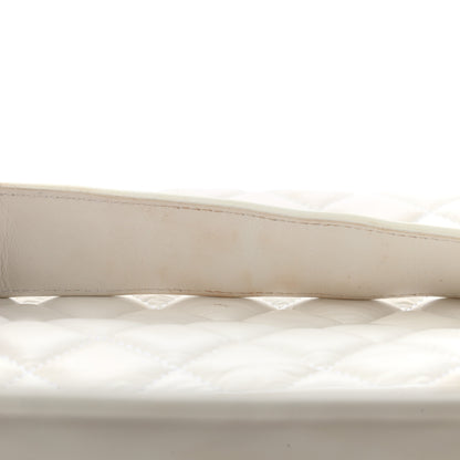 Chanel Calfskin Quilted Logo Flap Case White 11 of 12