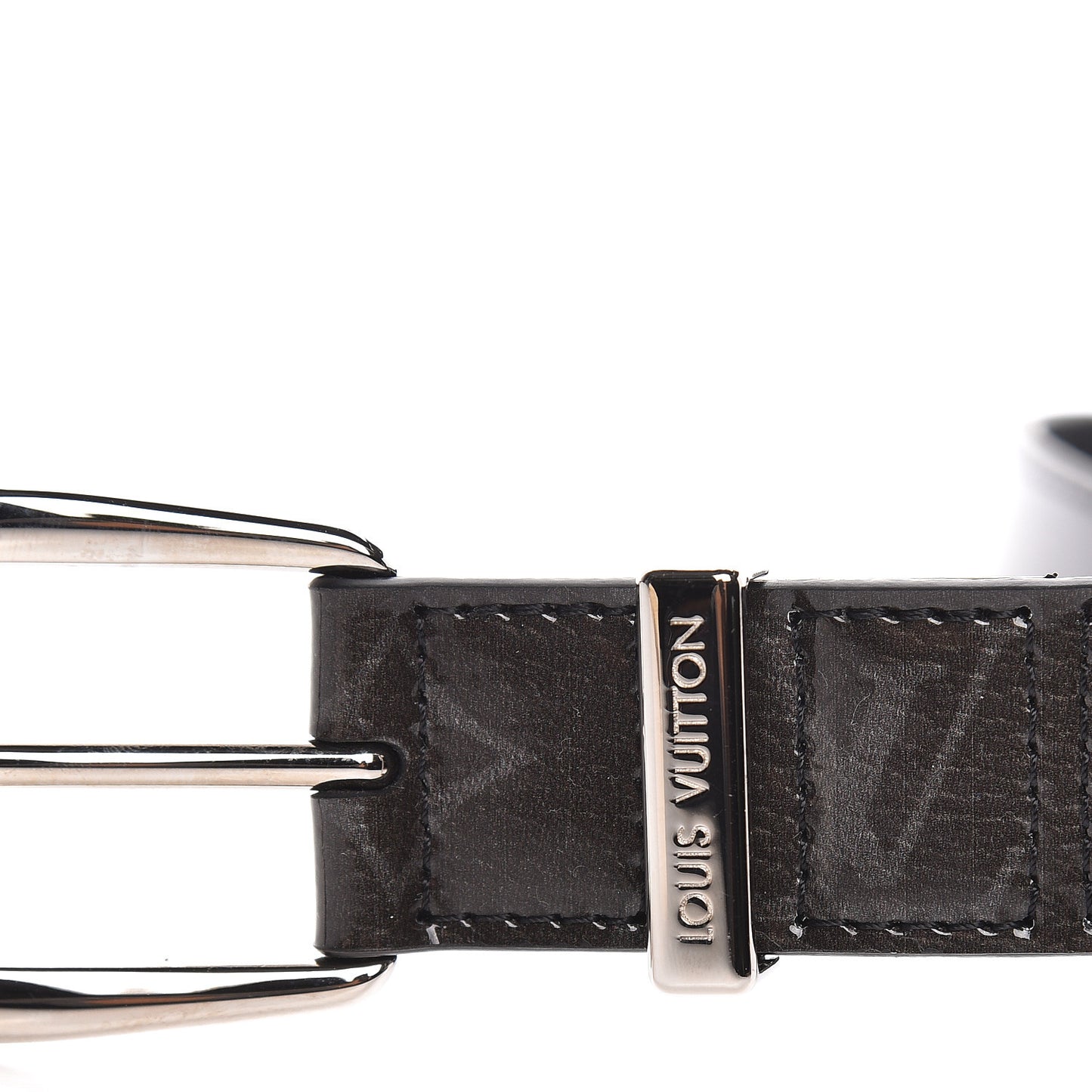 Glaze Calfskin Monogram Eclipse Ouest 30mm Belt 100 40